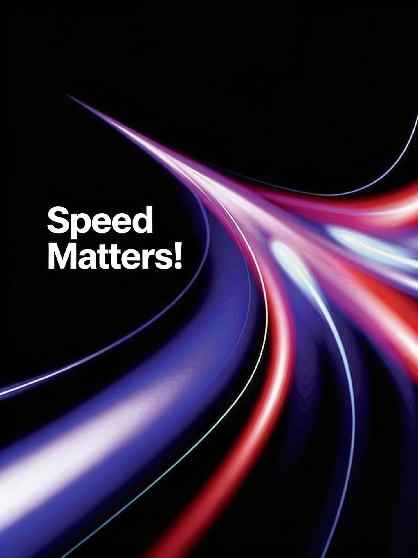 Speed matters — vibrant motion light streams visualization